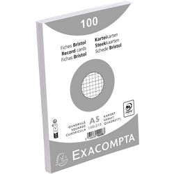 Indexkaarten exacompta 10208e wit papier