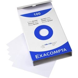 Indexkaarten exacompta 13302e wit papier