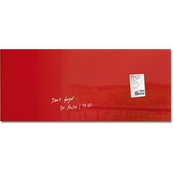 Glasbord sigel gl242 rood 1300x550x15 mm