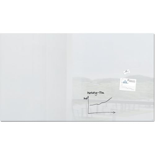 Glasbord sigel gl235 wit 2400x1200x18 mm