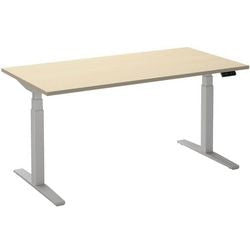 Zit-sta-bureau ceha ade2plme208q9016ah esdoorn melamine, metaal