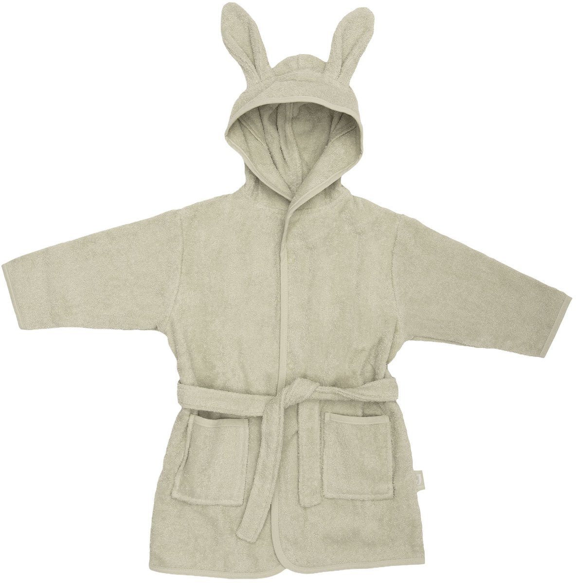 Jollein badjas - 100% badstof - 1-2 jaar - soft matcha