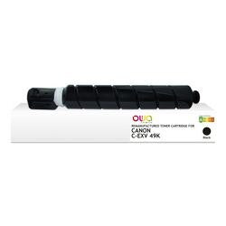 Inktcartridge owa c-exv 49 k compatibel zwart