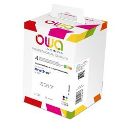Inktcartridge owa lc3217 compatibel cyaan, geel, magenta, zwart