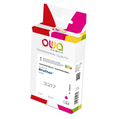 Inktcartridge owa lc3217 rood