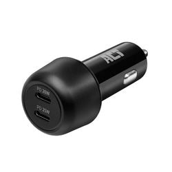Act 2-poorts usb-c snellader autolader 45w