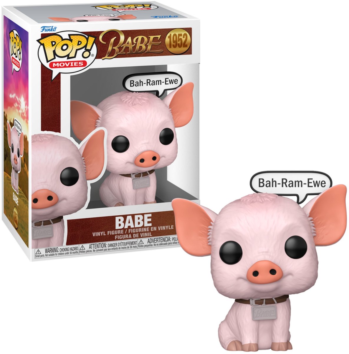 Funko ein schweinchen namens babe babe (pop! movies) vinylfiguur 1952 unisex pop! - neutraal - standard