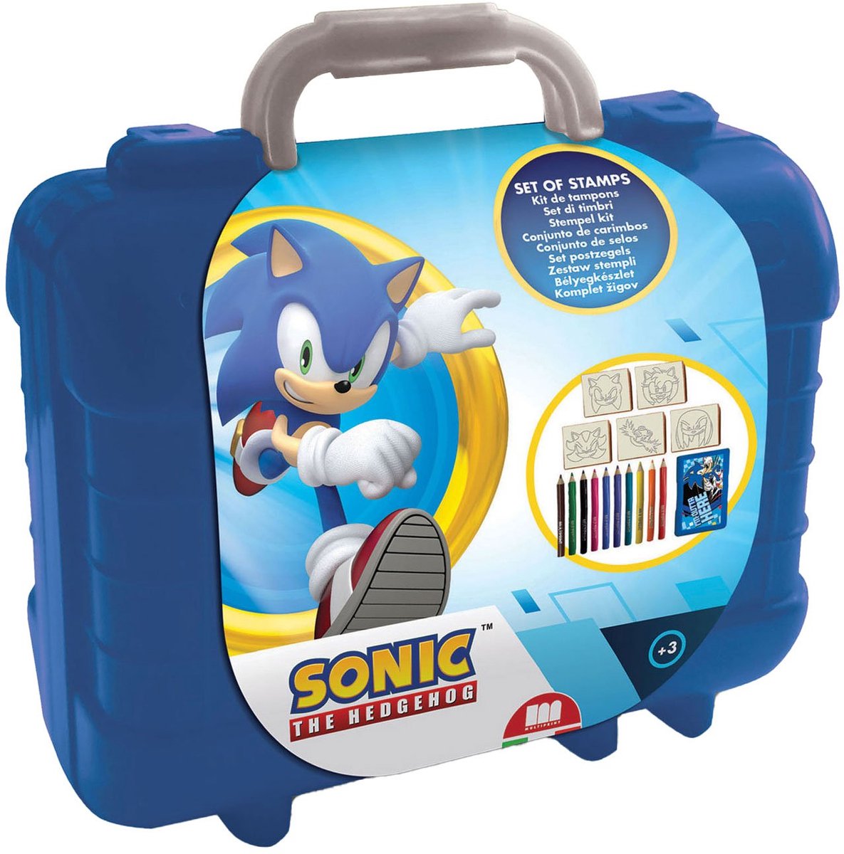 Multiprint sonic reis stempel- en kleurkoffer