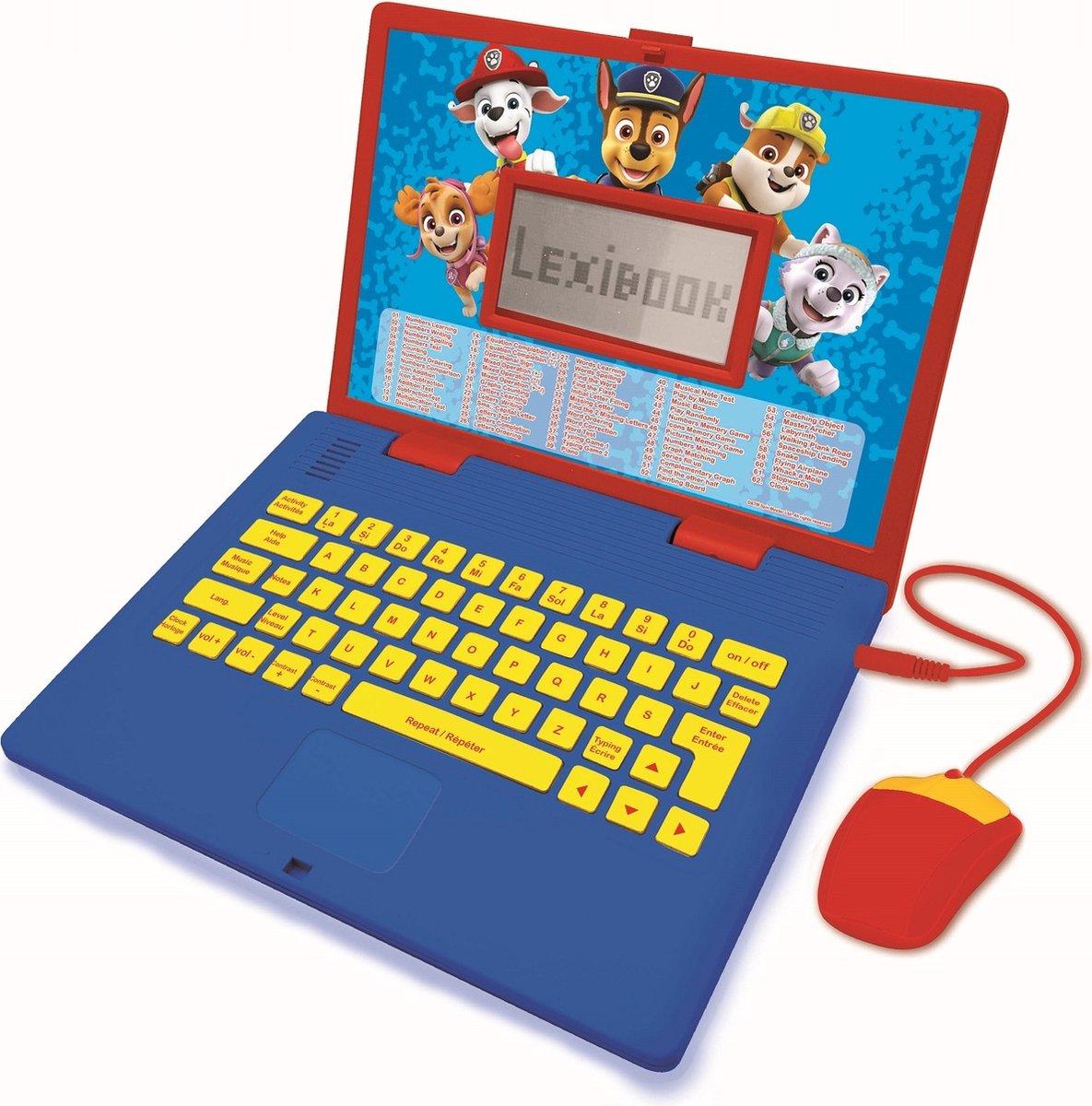 Lexibook ordinateur portable éducatif bilingue la pat patrouille (fr en)