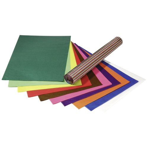 Knutselpapier folia 82509 transparant papier kleurenassortiment