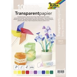 Overtrekpapier folia a4 115 g m² kleurenassortiment 10 vellen