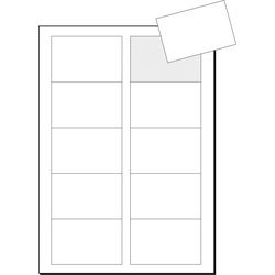 Visitekaartjes sigel 3c 85x55mm helder wit