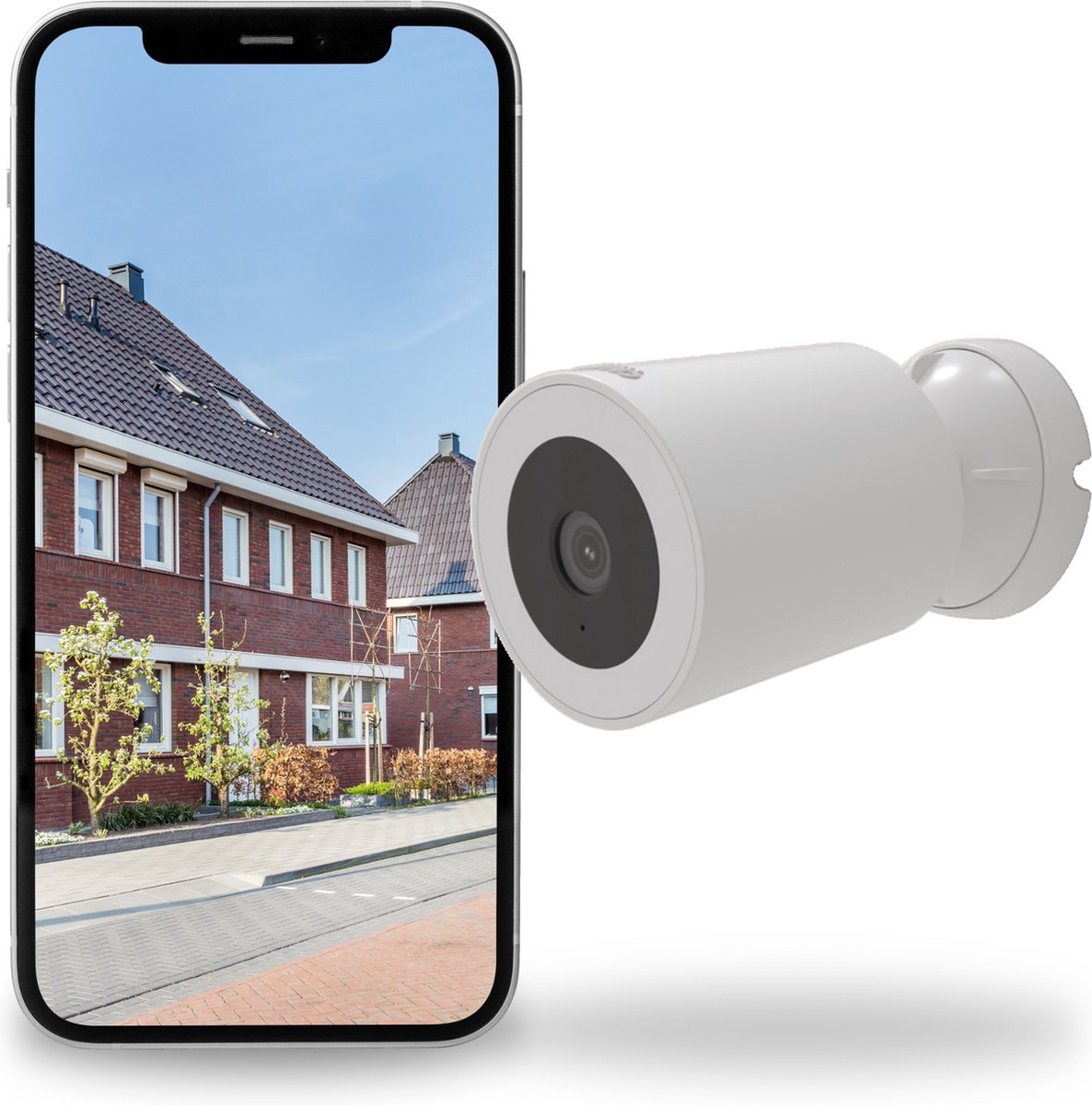 Calex outdoor spotlight camera - 2k beveiligingscamera met nachtzicht - bewaking voor buiten