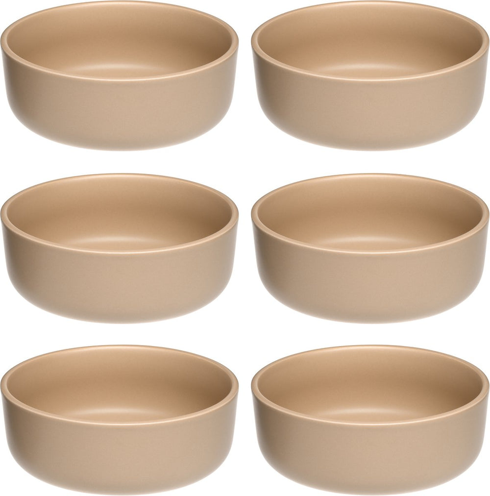 Leonardo roma schaal 16cm abrikoos - set 6