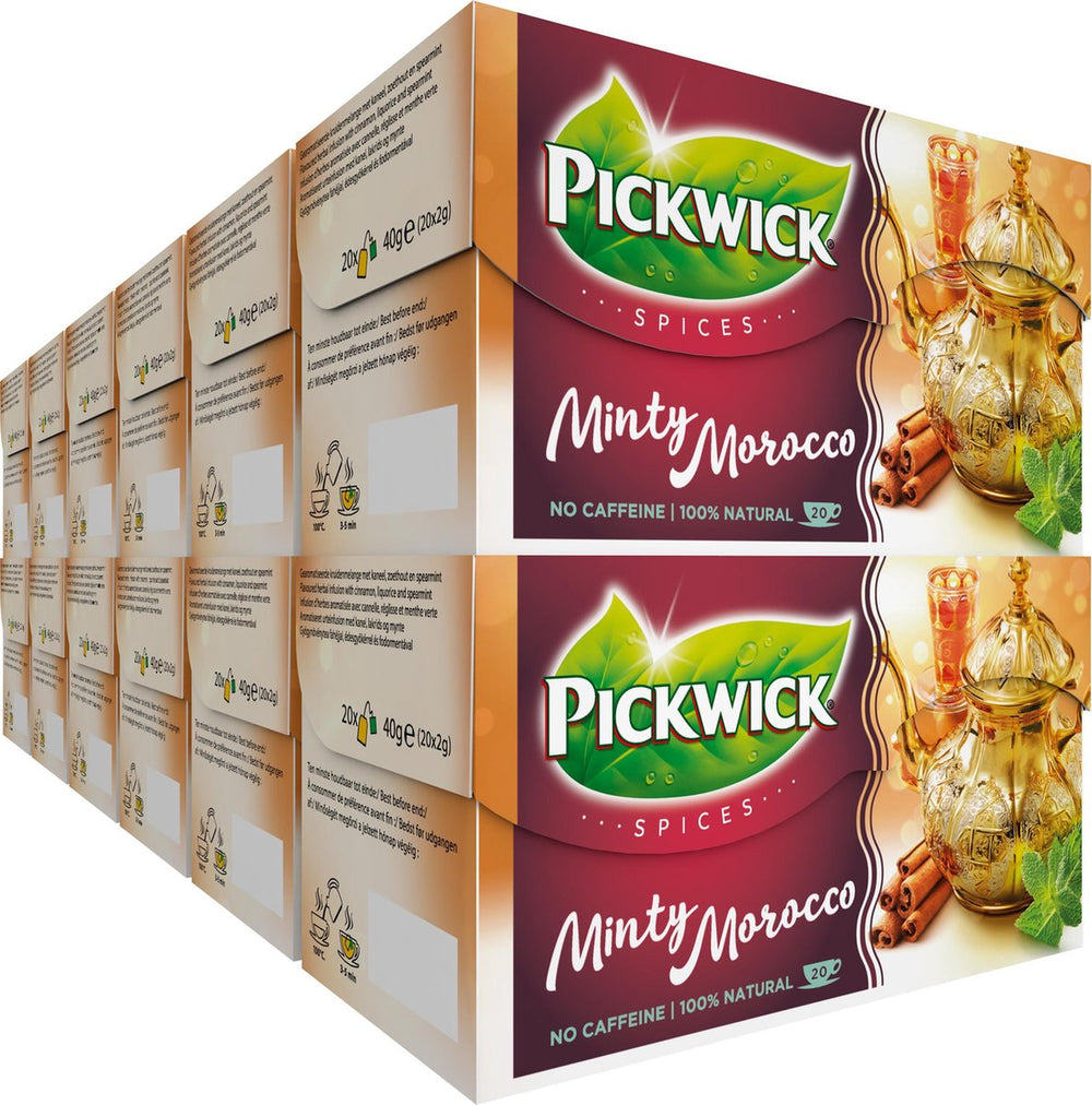 Pickwick spices minty morocco kruiden thee - 12 x 20 theezakjes