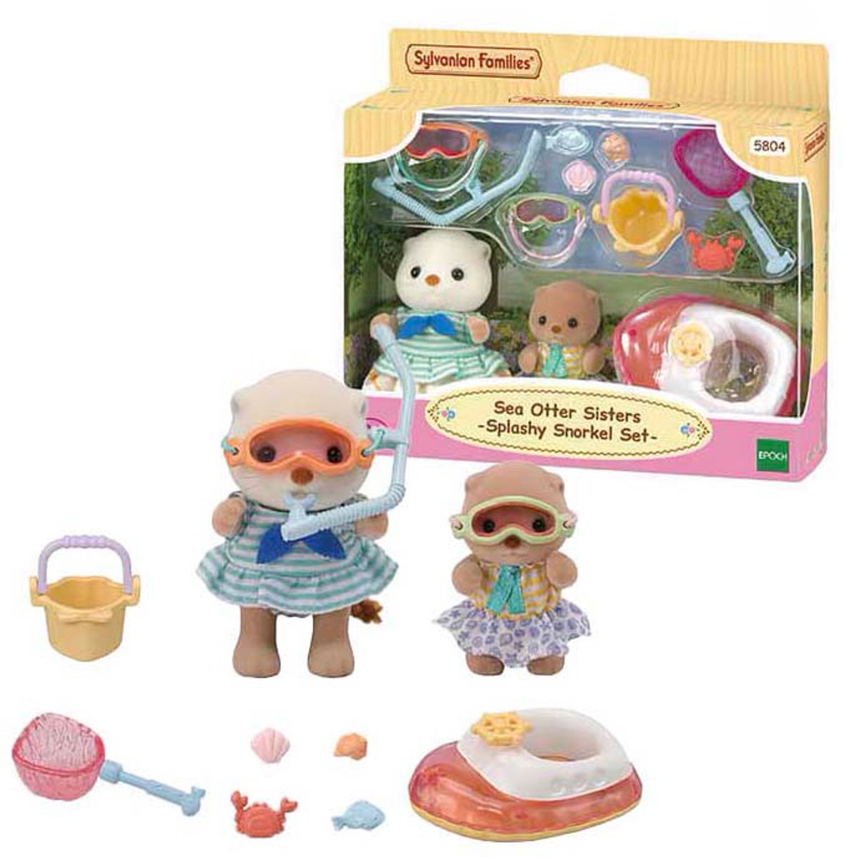 Sylvanian families 5804 zeeotter zussen- splashy snorkel set