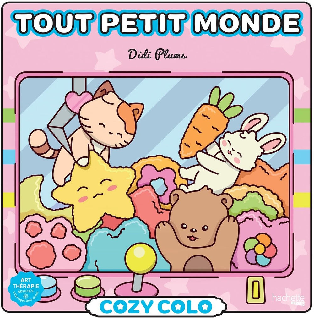 Hachette heroes cozy colo - didi plums - tout petit monde - hachette - kleurboek voor volwassenen