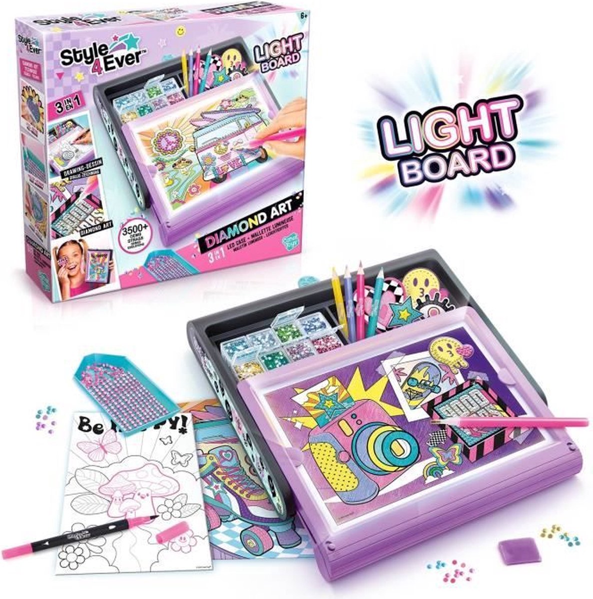 Canal toys diamond art 3 in 1 led case