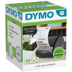Dymo labels - voor labelwriter 4xl 5xl labelprinters - 102 mm x 210 mm - 140 labels