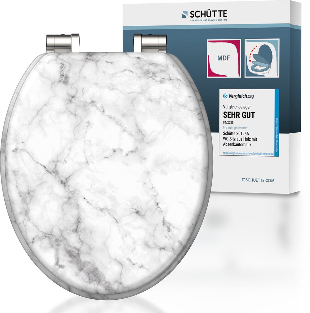 Schütte toiletbril met softclose marmersteen