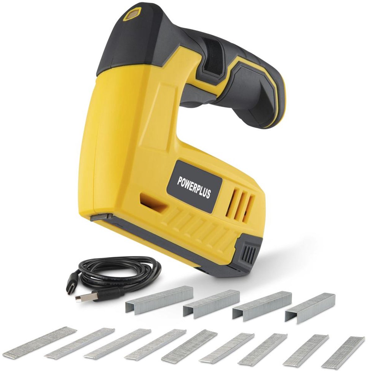 Powerplus accu nagel niet apparaat powx13680 - 4v tacker - 40 min - met accu en oplaadkabel - 1000 accessoires