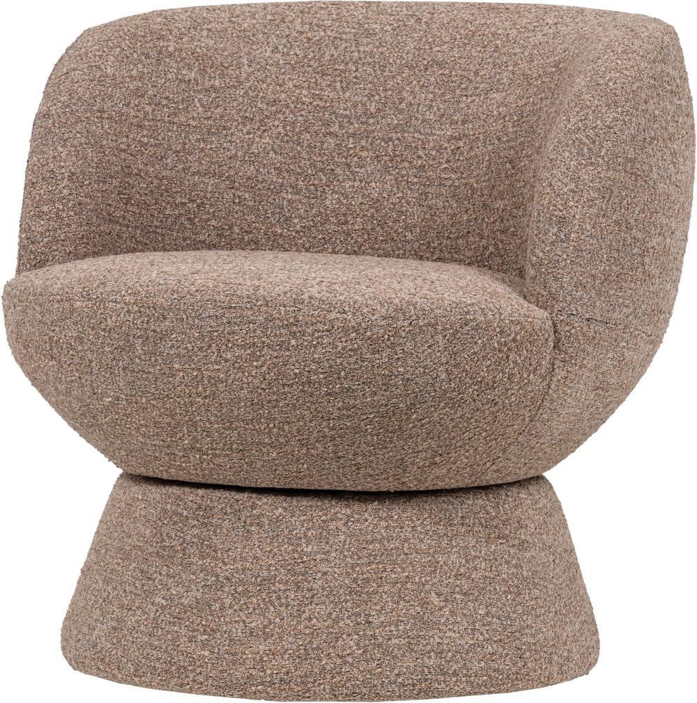 Woood shuffle draaifauteuil - melange - bruin - 72x73x71