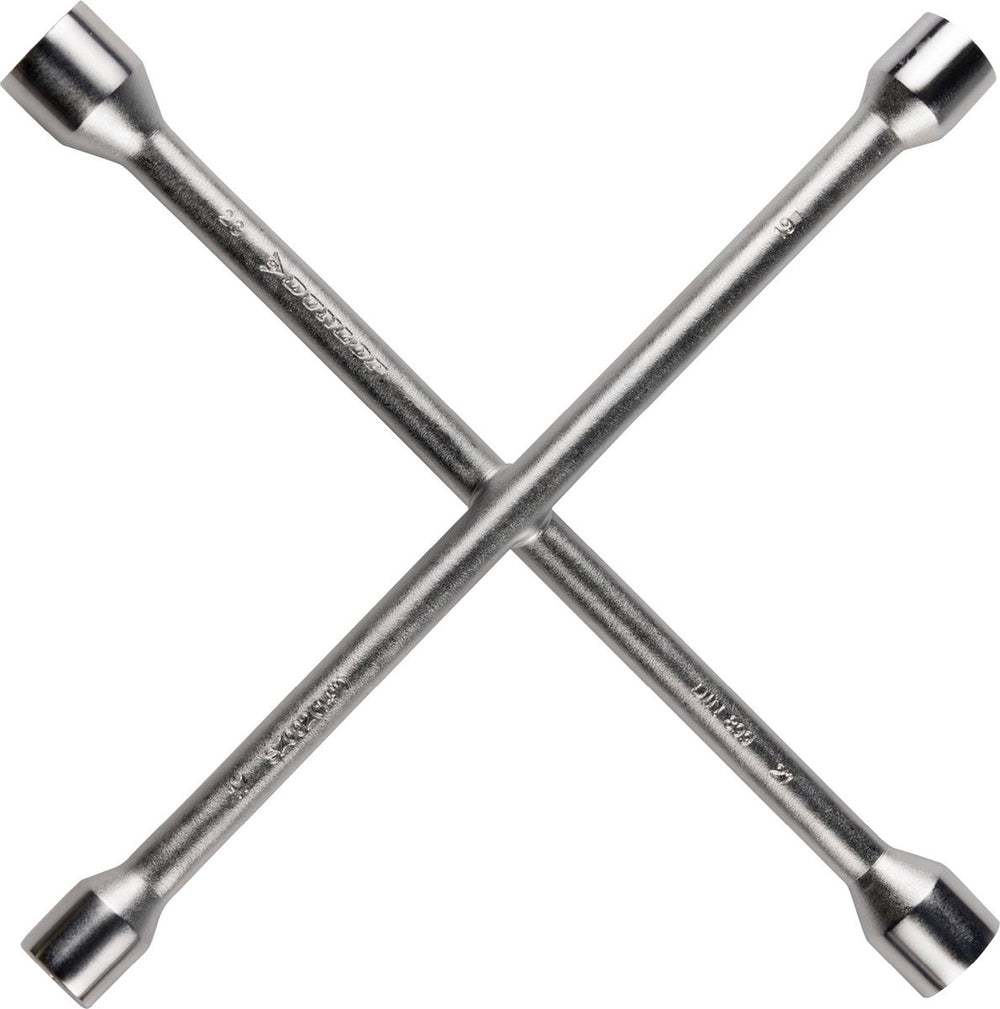 Dunlop kruissleutel 17-19-21-23 mm staal 27 x 27 cm zilver