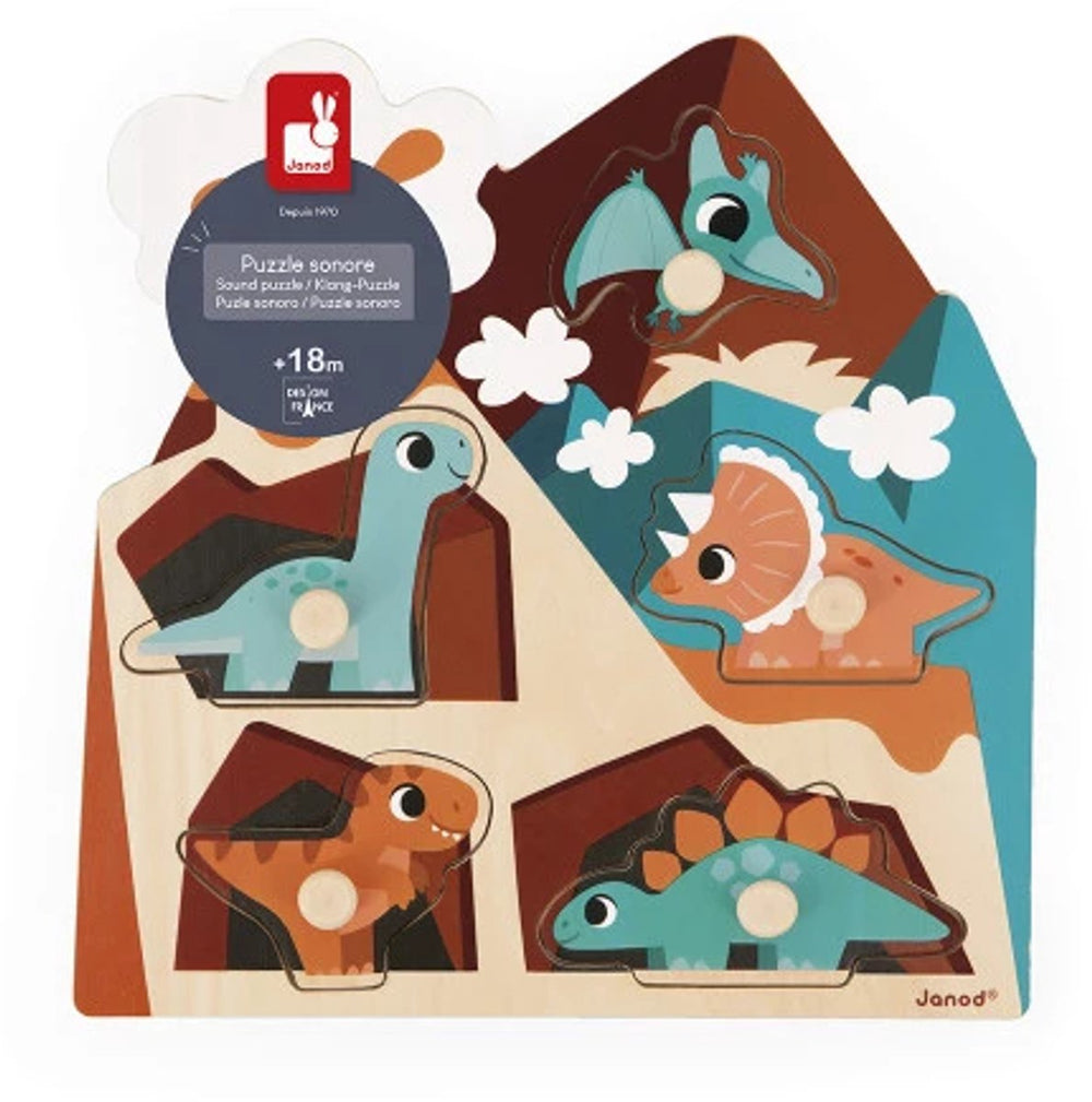 Janod - dino - muziekpuzzel