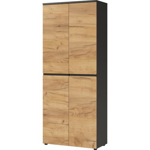 Kast germania 4266-549 gw-lissabon 1970 x 800 x 400 mm grafiet, navarra-eiken