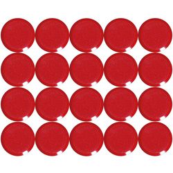 Whiteboard-magneten maul 6176125 rood pak van 20
