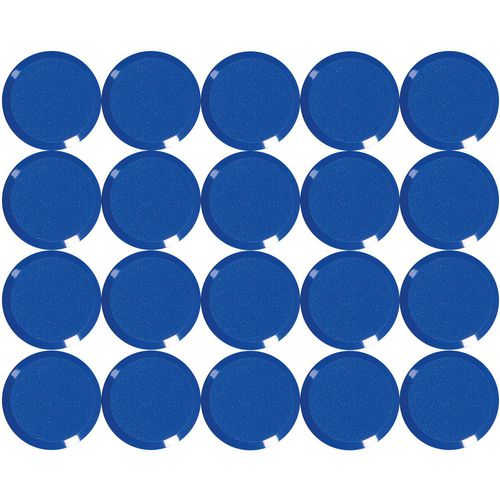Whiteboard-magneten maul 6176135 blauw pak van 20