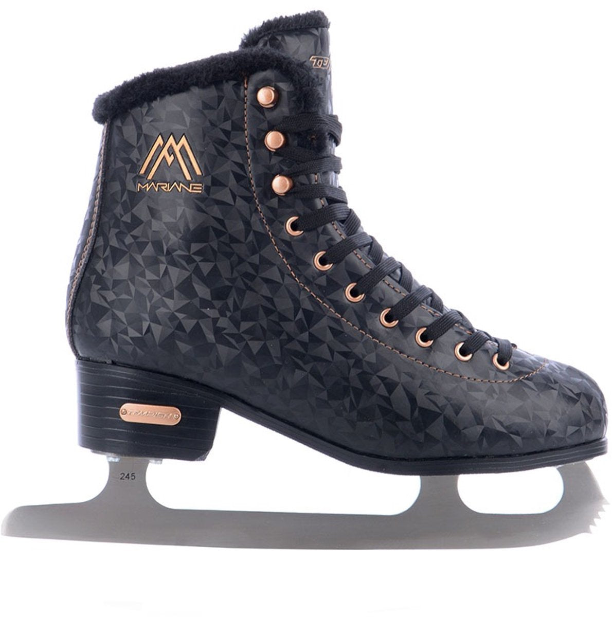 Tempish - mariane - kunstschaatsen - schaatsen dames - zwart - klassieke look stevig ondersteunend comfort - maat eu 42