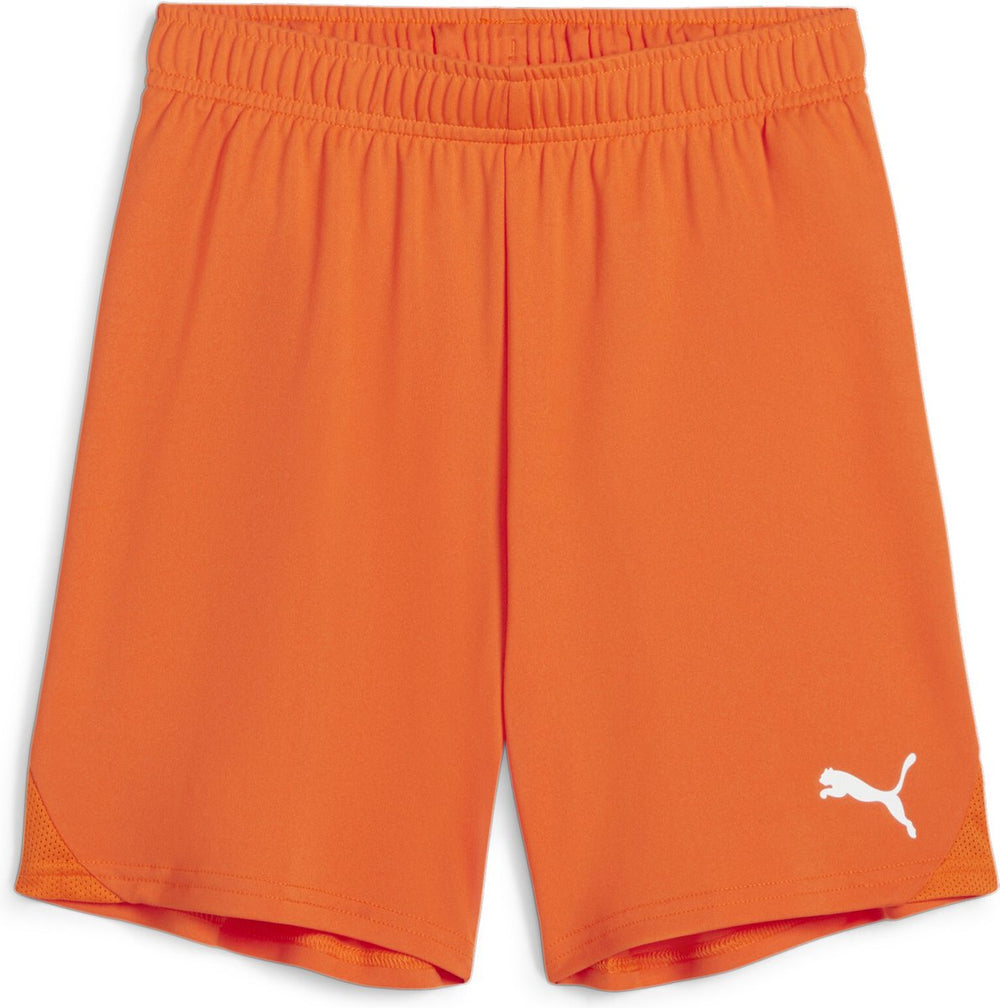 Puma teamgoal shorts jr unisex sportbroek - rickie orange- white