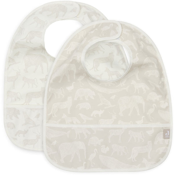 Jollein slab waterproof animals nougat (2pack)