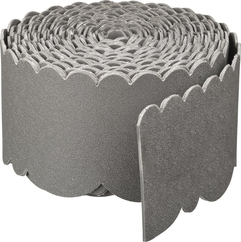Natuurrand decoratief 0,13x12 m 3 mm grijs