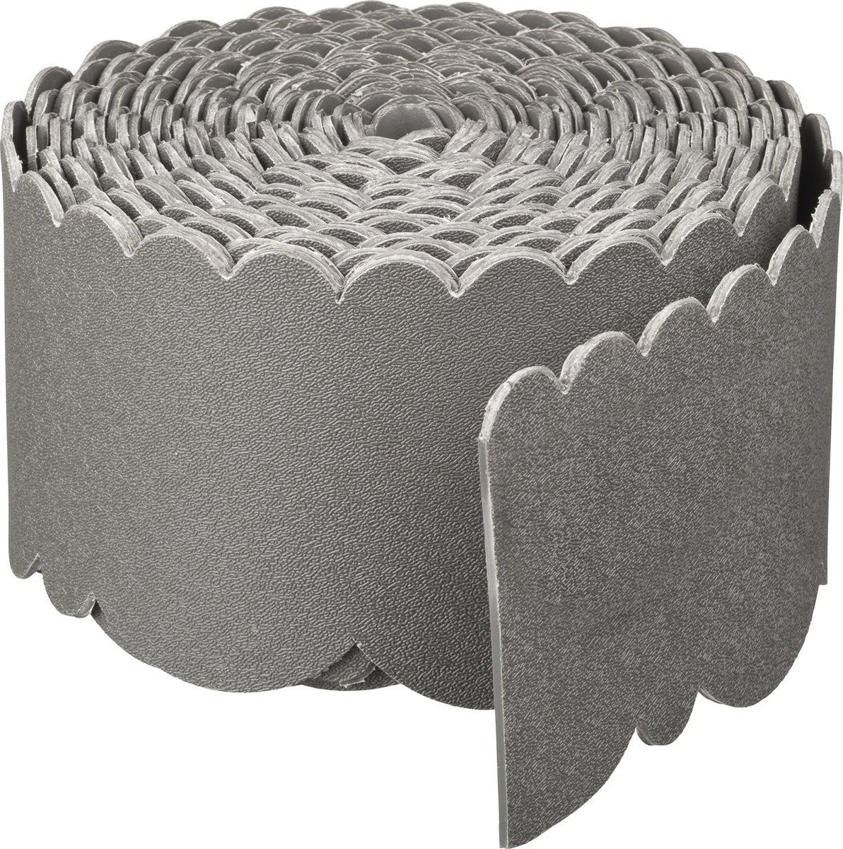 Natuurrand decoratief 0,13x12 m 3 mm grijs