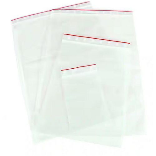 Gripzakken beschrijfbare strepen 60 x 40 mm pp transparant