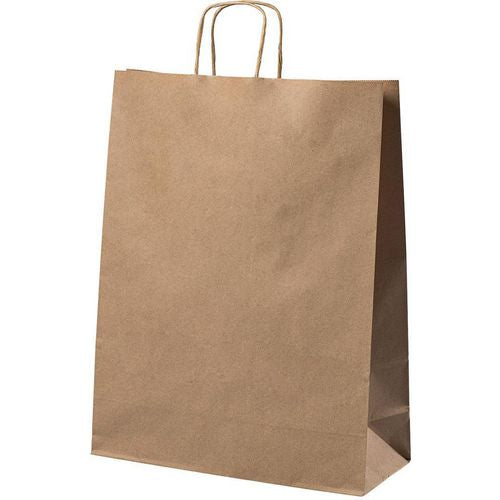 Papieren zak m bruin 15,7 l 320x120x410 mm