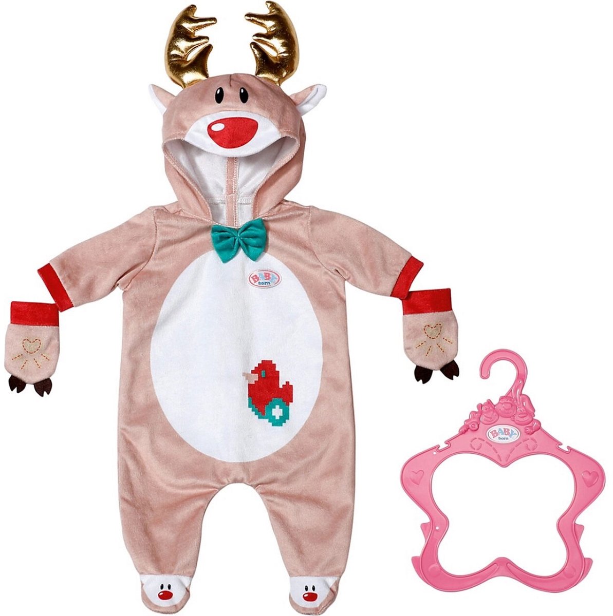 Baby born reindeer onesie 43cm