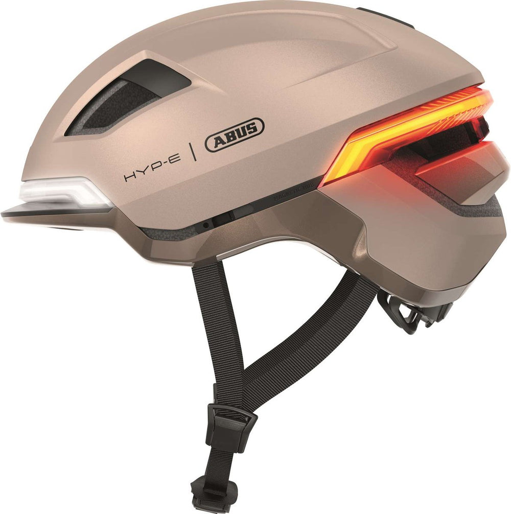 Abus fietshelm hyp-e champagne gold l - 57-61 cm - goud - geschikt voor gebruik op speed pedelecs - elektrische fietsen - snorfietsen - nta-8776 610 g
