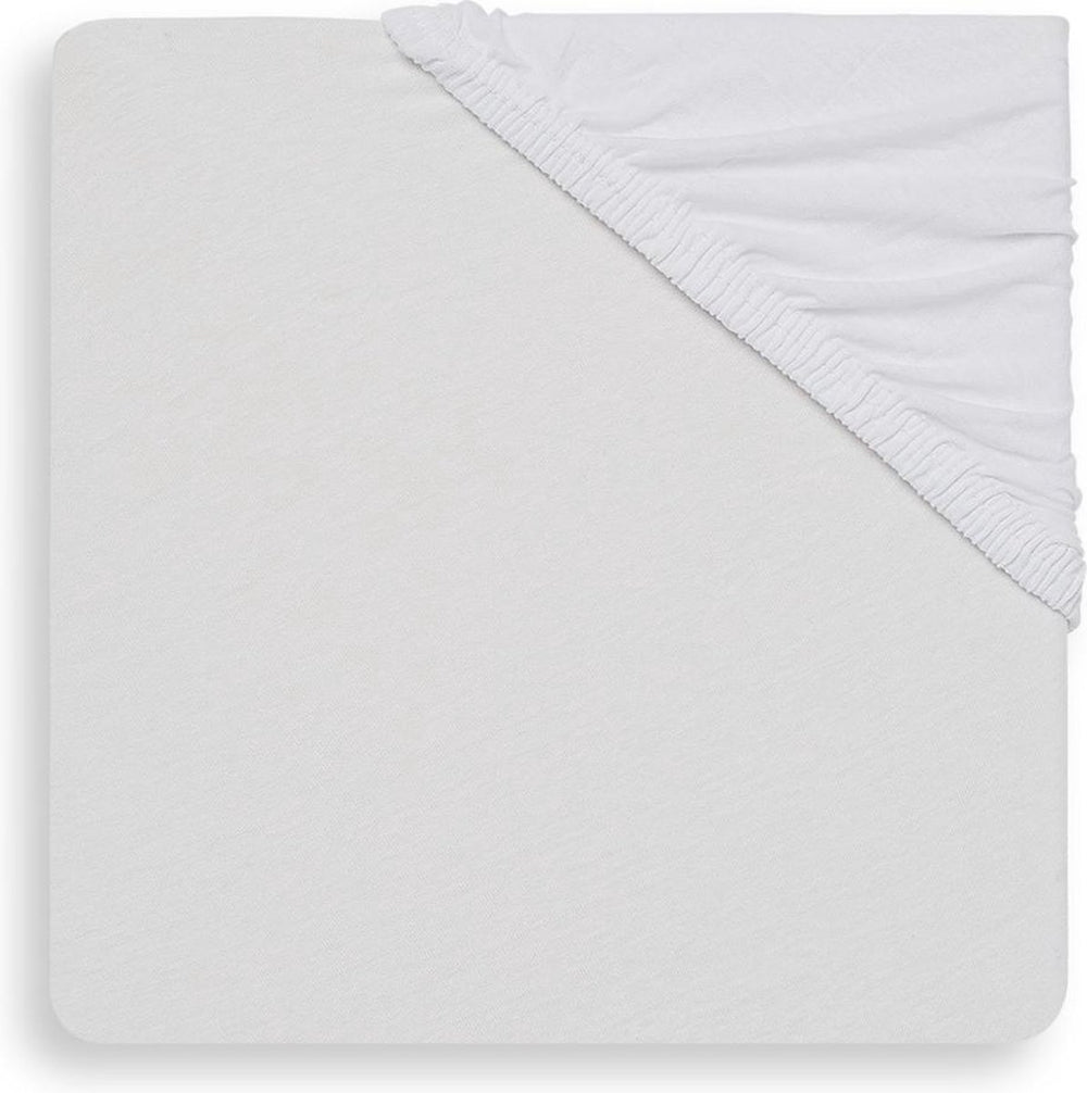 Jollein baby hoeslaken ledikant jersey 60x120cm - wit