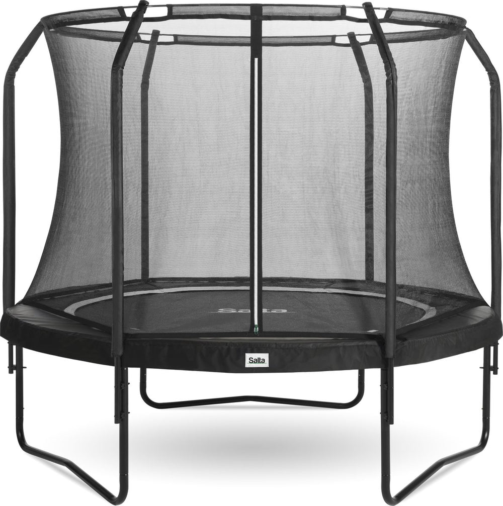 Salta premium black edition - trampoline met veiligheidsnet - ø 213 cm - zwart