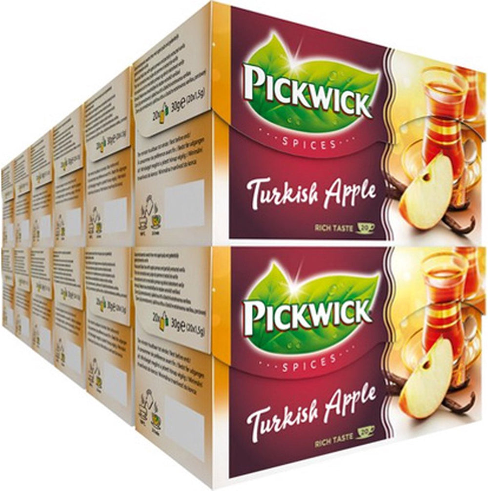 Pickwick spices turkish apple zwarte thee - 12 x 20 theezakjes