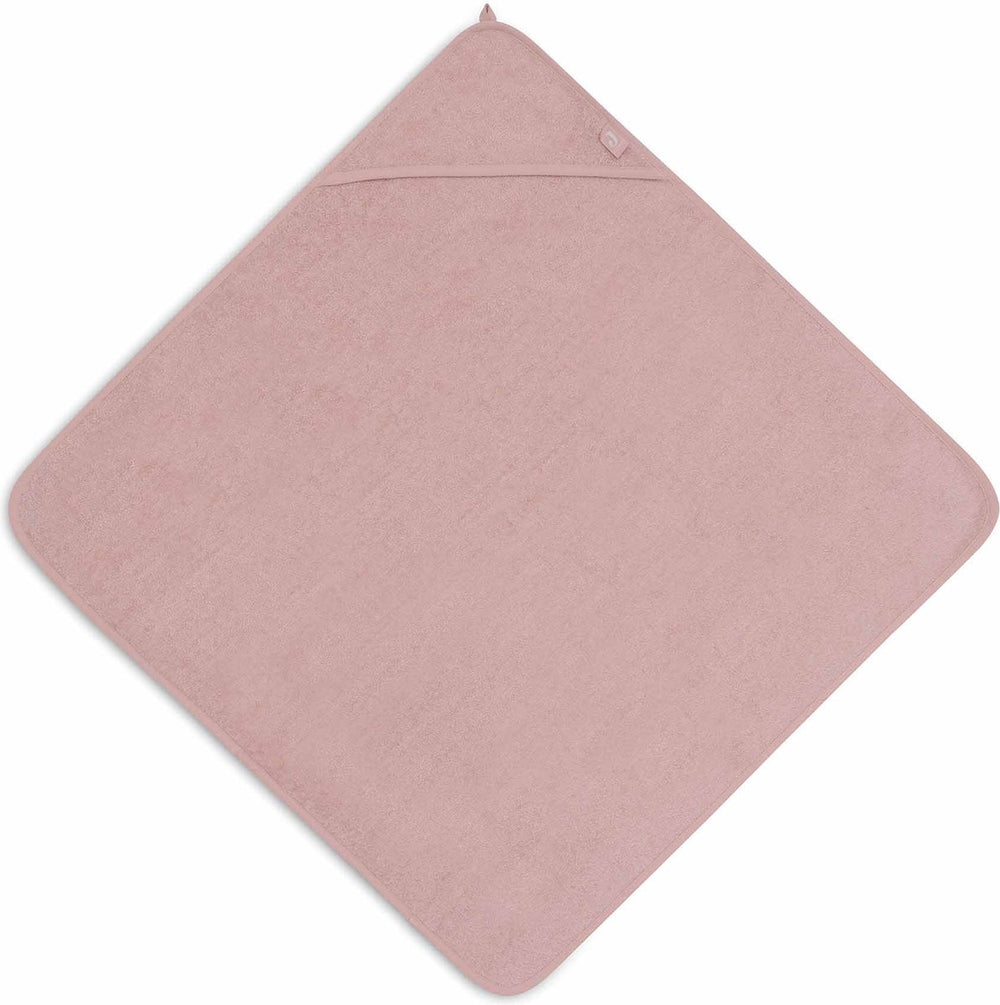 Jollein - badcape badstof 100x100cm - baby handdoek met badcape, omslagdoek, badponcho - wild rose
