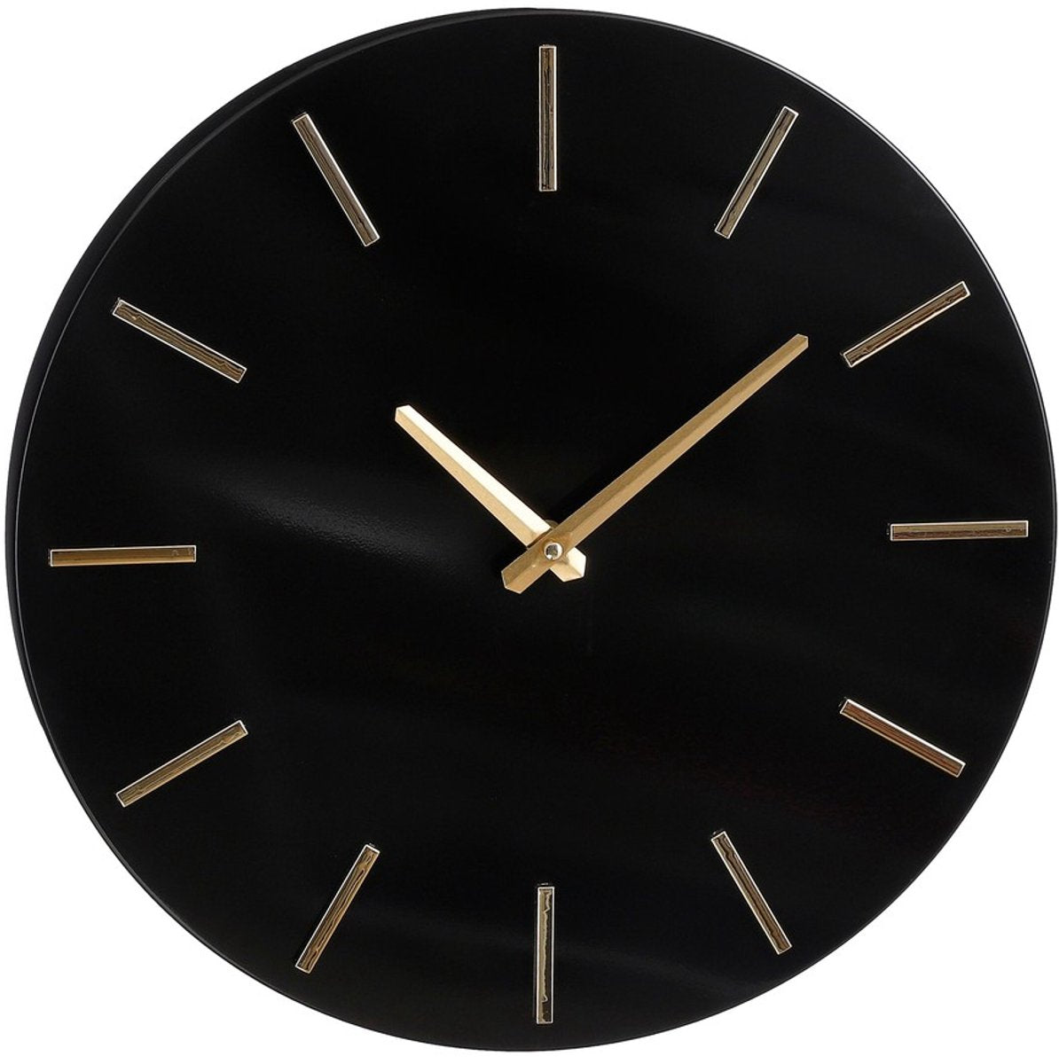 Mica decorations brixen wandklok - ø36 cm - zwart