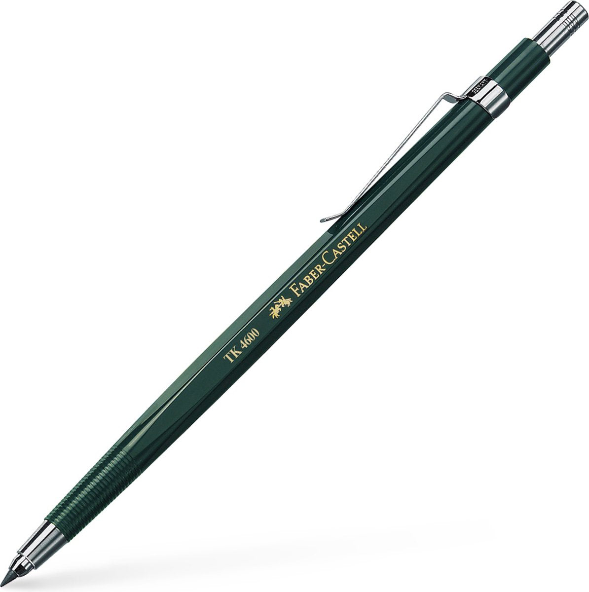 Faber-castell vulpotlood - tk 4600 - hb - 2.0mm - groen - fc-134600