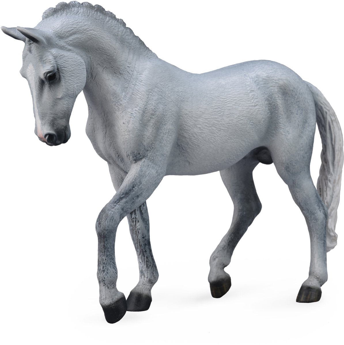 Collecta figurine - trakehner hengst grijs - (xl) - paarden - handgeschilderd - miniatuur