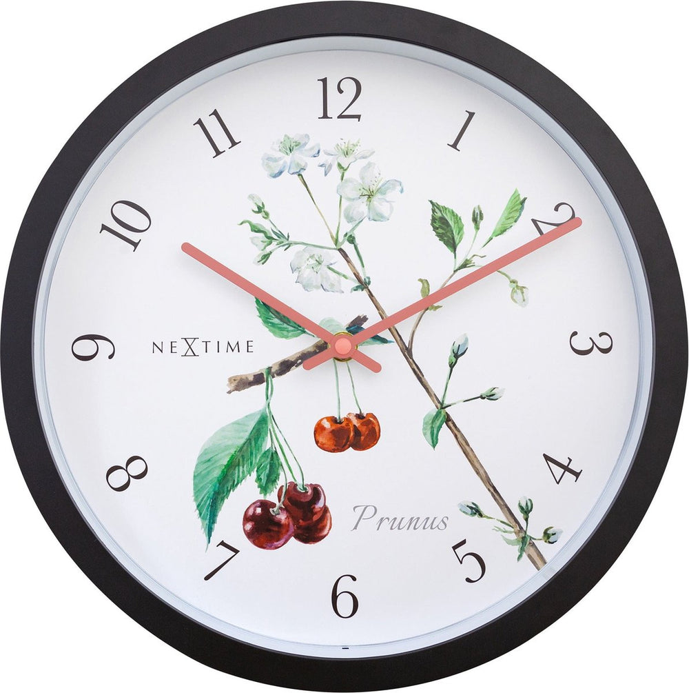 Nextime prunus – buitenklok – 30.5 cm – metaal – wit – weerbestendig