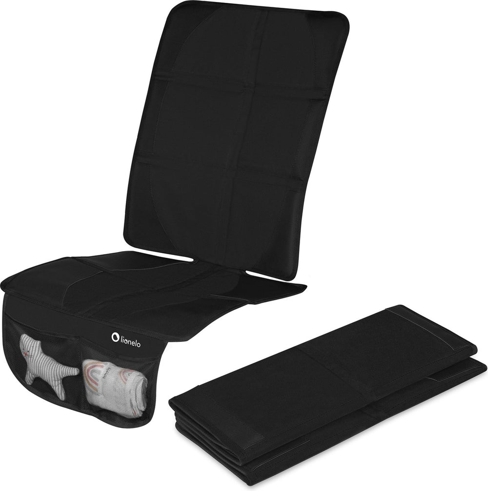Lionelo sikker - beschermende mat onder de zitting - antislip, waterdicht, schokbestendig, verstelbare bevestigingsriemen, compatibel met isofix