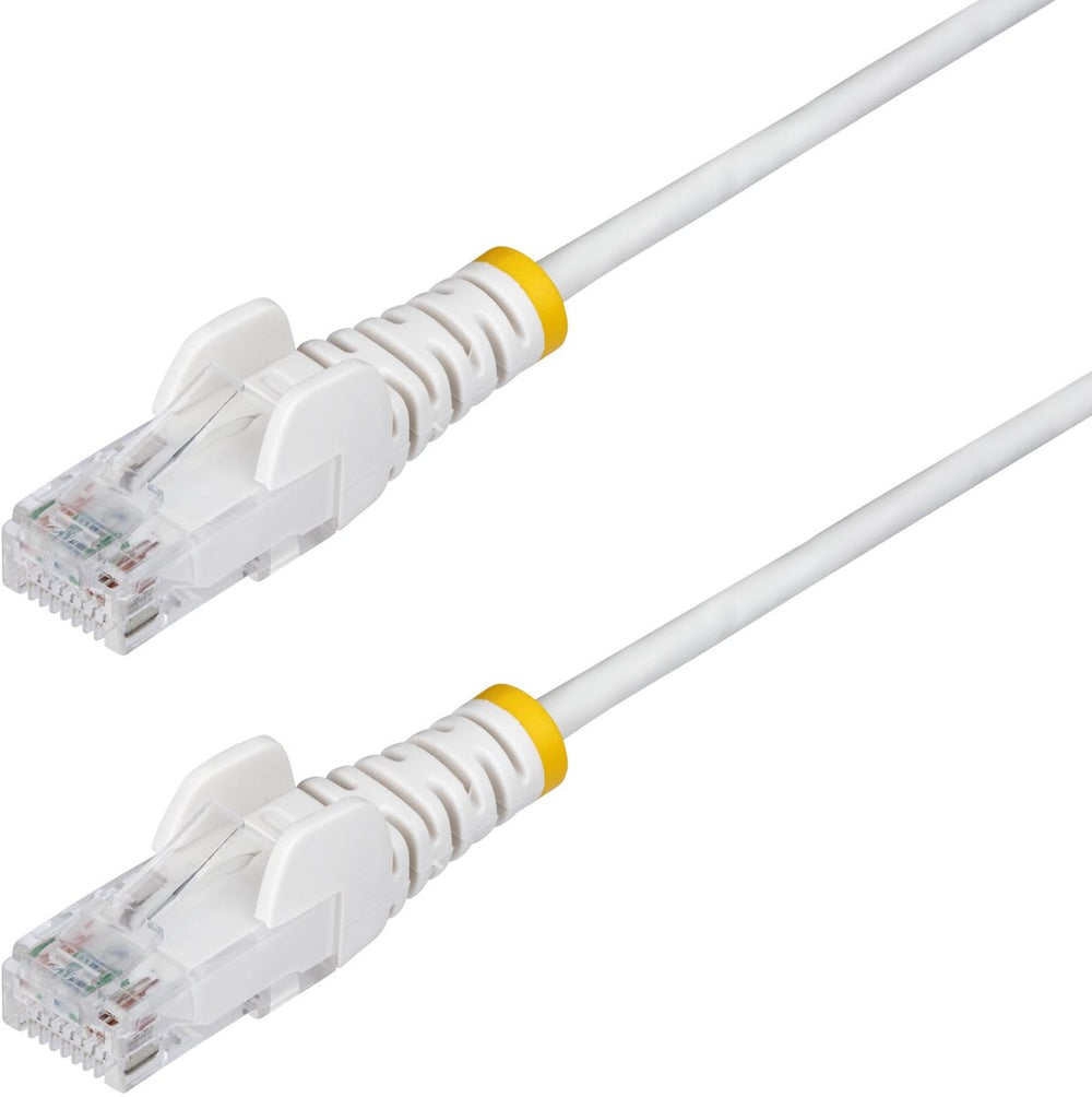 Startech .com 1m dunne cat6 ethernet kabel, wit, snagless, 100w poe, utp, lszh, 28awg pure koperdraad, slim rj45 netwerk patchkabel met trekontlasting, fluke getest